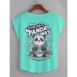 Living the Panda Way – Relaxed Fit Graphic Tee