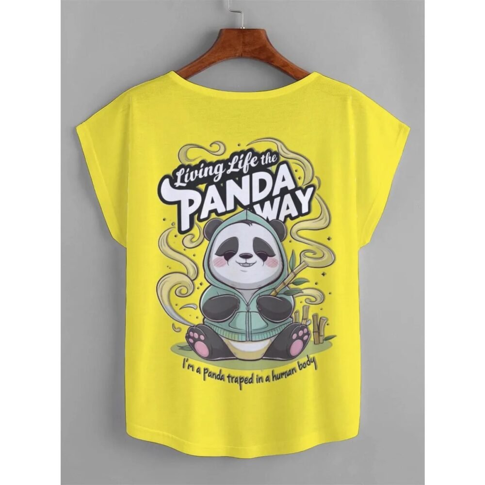 Living the Panda Way – Relaxed Fit Graphic Tee - Image 4