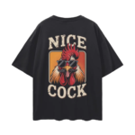 Nice Cock Retro Rooster Tee
