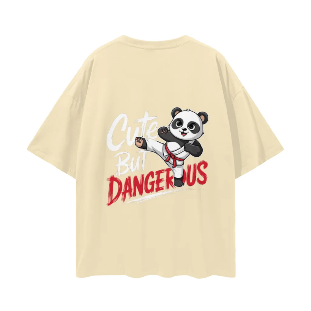 Cute but Dangerous Panda Karate Tee - Image 6