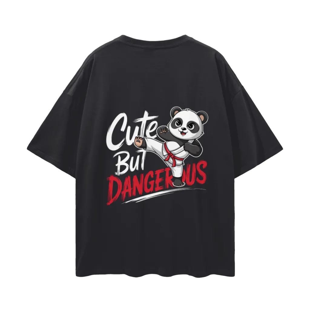 Cute but Dangerous Panda Karate Tee - Image 8